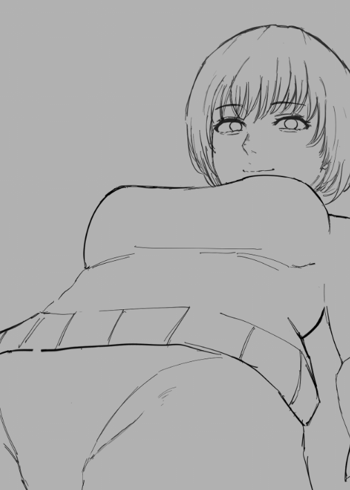 Slumberklost's tweet photo. Satonaka WIP
(having a little hard time drawing at this angle 🥲) https://t.co/ALembb1Gwo