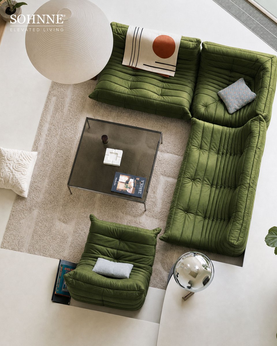 Sohnneliving's tweet photo. The view from above says it all — this is where everyone ends up.

#Sohnne #ElevatedLiving #IconicFurniture #ModularSofa #InteriorDesign #TogoSofa https://t.co/2RehADskJG