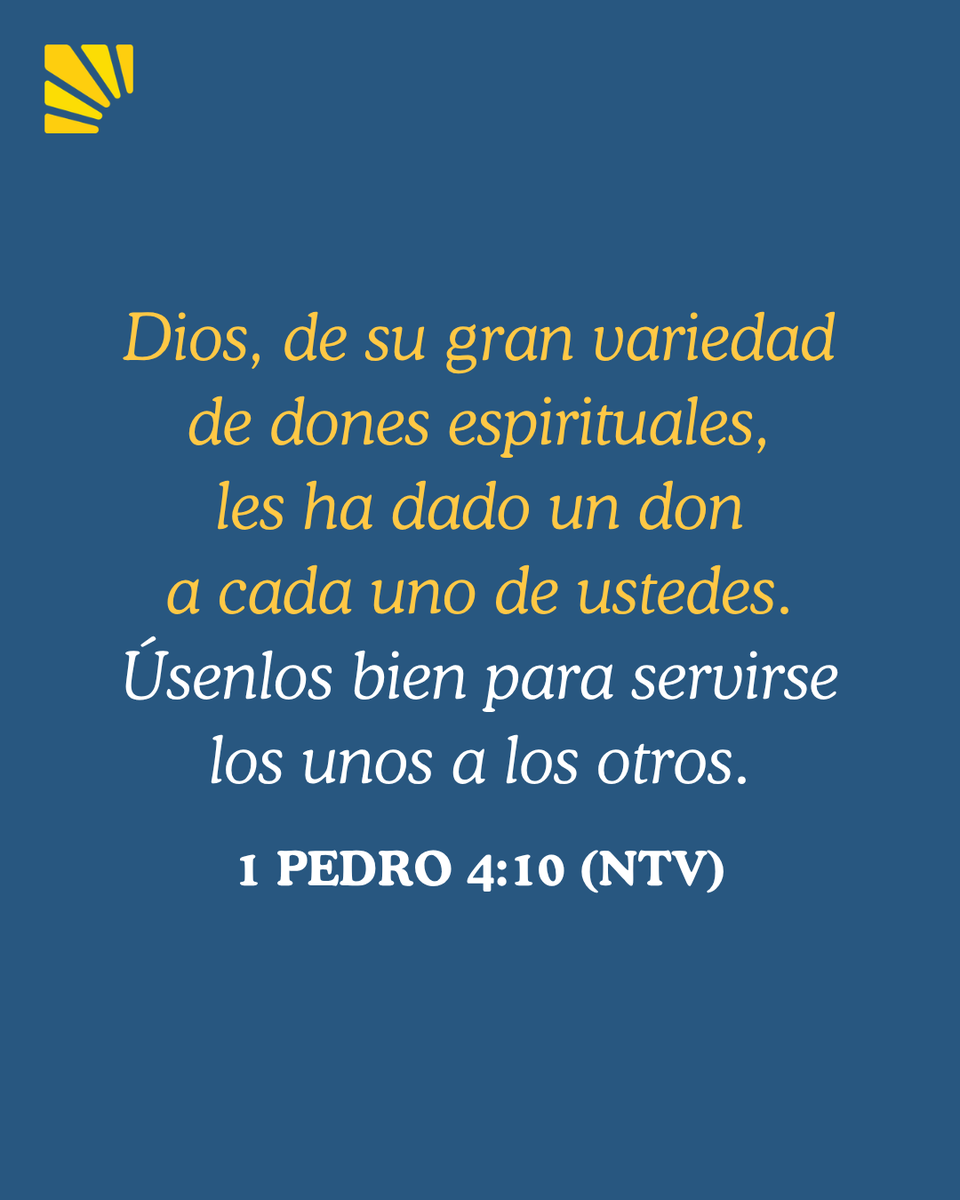 EsperanzaDiari1's tweet photo. Los talentos que Dios te dio no son para tu propio beneficio; son para servir a los demás y hacer del mundo un lugar mejor.
Lee el #devocional de #EsperanzaDiaria 📖 https://t.co/uW3TQ8HhCu
Abre la puerta de tu corazón: 🙏 https://t.co/P8aECsFvx2
#RickWarren #fe #paz #gozo https://t.co/fbyyFPO9K2