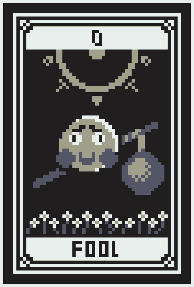 SeeOneGames's tweet photo. 0
The Fool
#pixelartist #tarotcard #2bit https://t.co/7rPiasX0yO