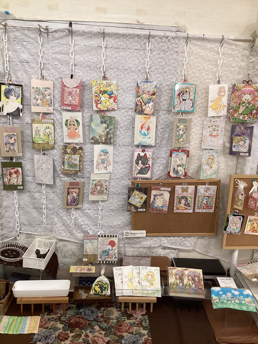 be_sora2nd's tweet photo. #福福おすそわけ展
#極彩色ダイナー展
❤️速報ーーー 🌟なんとか設営完了です✅
その① https://t.co/I7Gvn76J29