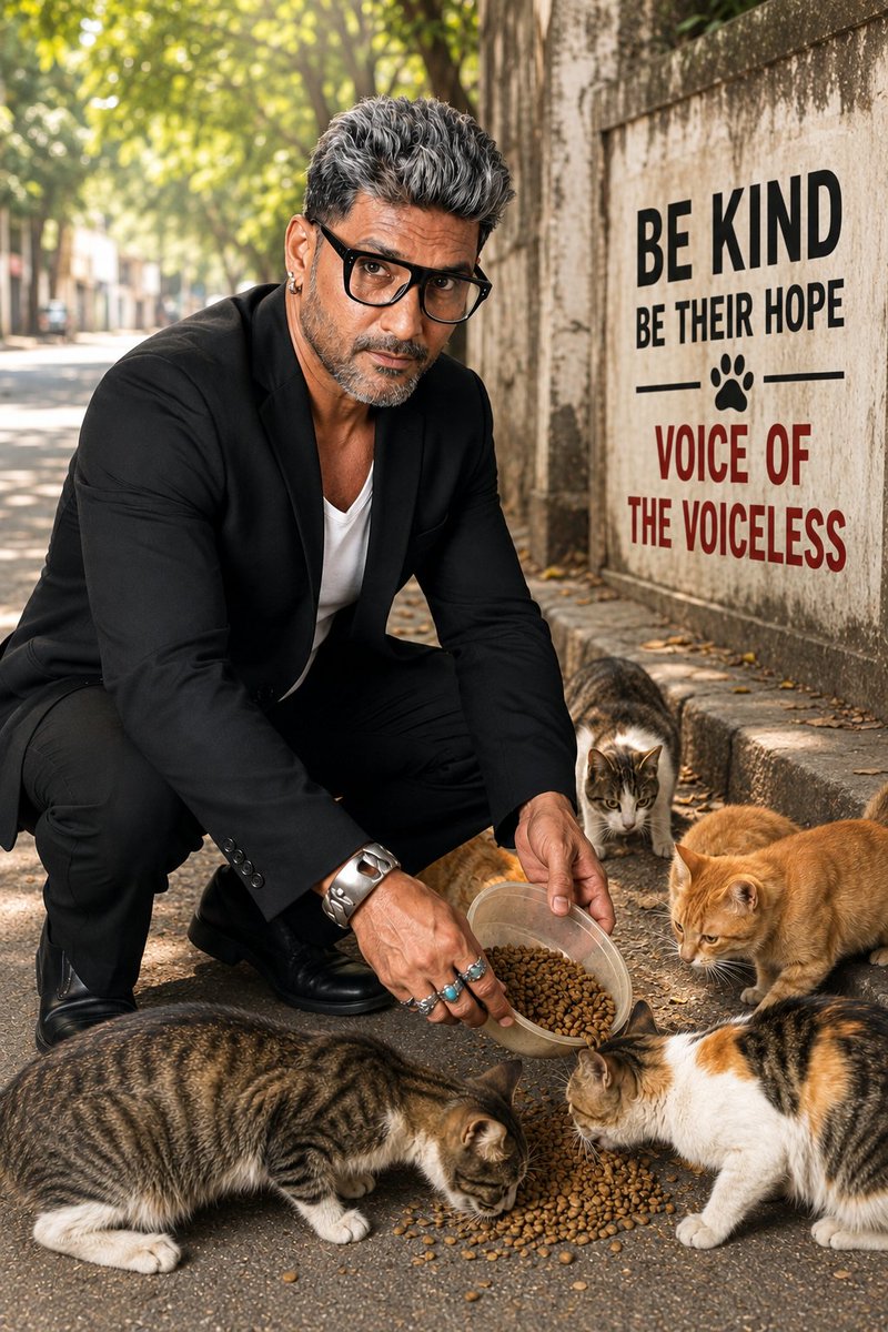 FoundationSWAG's tweet photo. ✨ From Spotlight to Streetlight. 🐾

Some journeys are defined by fame. Others are defined by purpose.

🏆 From winning the prestigious Mr. India 2000 and Mr. Asia 2000 titles to building a successful career as an 🎬 actor, 🌟 supermodel, 👔 entrepreneur, and ❤️ philanthropist, Shabbir Ali, the Founder Director, has proven that true success extends far beyond the spotlight.

🐾 Through the SWAG Foundation—Serving With Attitude Is Our Way of Gratitude—he has dedicated himself to animal rescue, feeding drives, medical care, and humanitarian initiatives, becoming a true Voice of the Voiceless. Every life he touches reflects his belief that compassion is the greatest legacy one can leave behind.

🌍 Because the brightest light isn't always on stage—sometimes, it's the one that shines on those who need it the most.

#ShabbirAli #VoiceOfTheVoiceless #SWAGFoundation #AnimalWelfare #Purpose