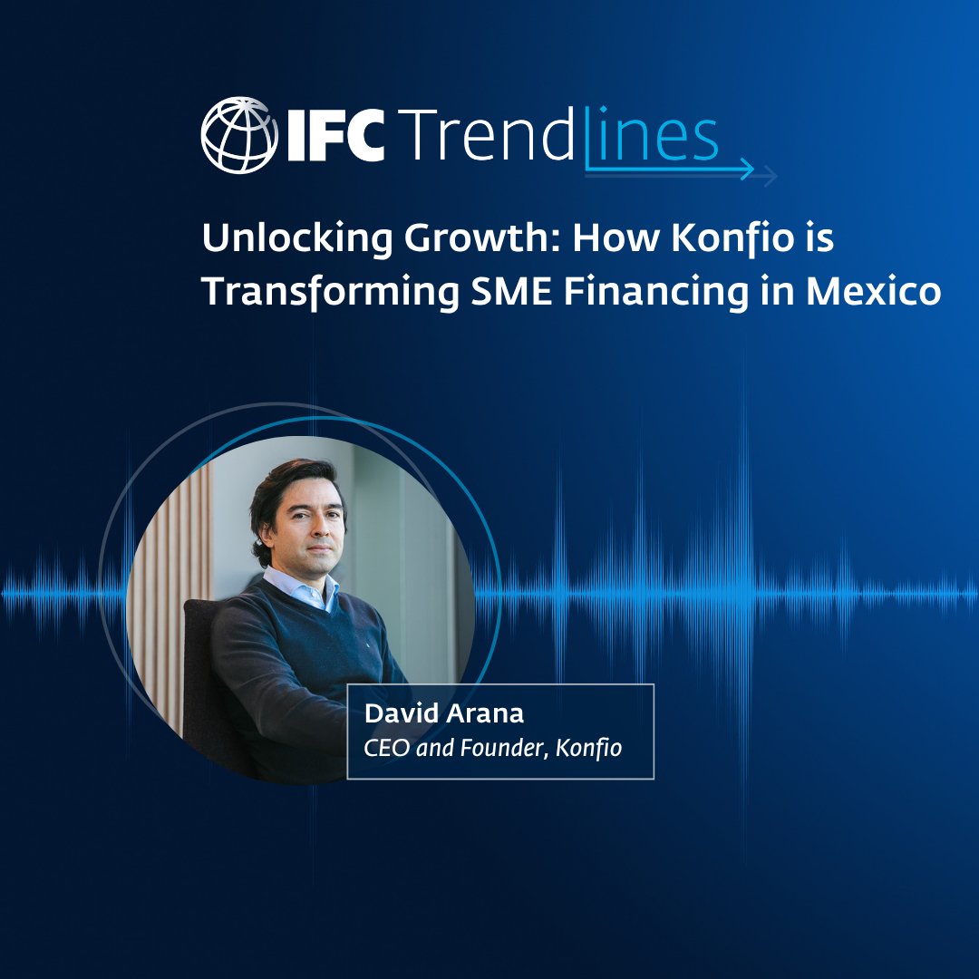IFC_org's tweet photo. For 84% of Konfio's customers, their first loan through the platform is also their first business loan.

Hear how the company is using data and AI to serve businesses and what that means for entrepreneurship, jobs, and economic growth in Mexico: https://t.co/KECkjJRLJ1 https://t.co/opI5tinJBi