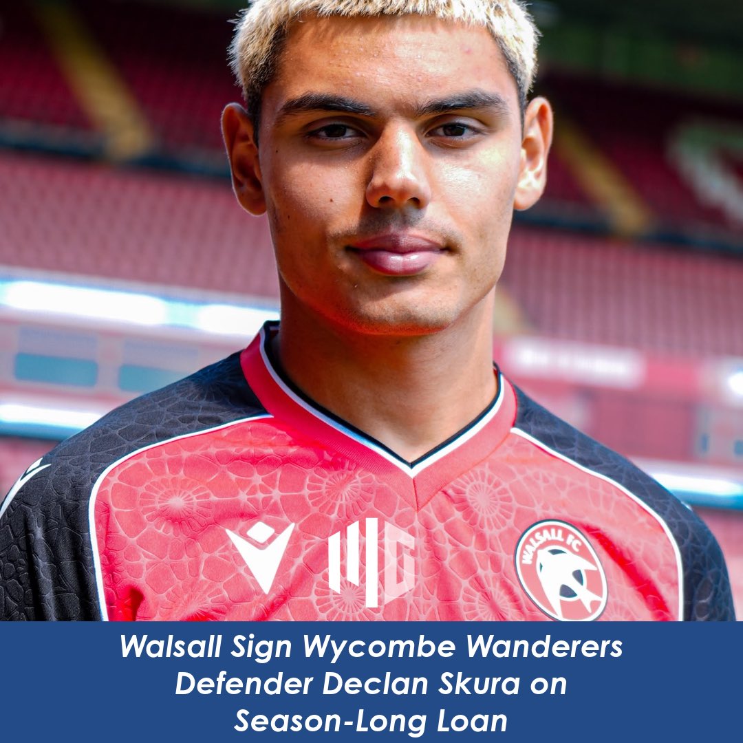 midlandsgaze's tweet photo. @WFCOfficial Sign Wycombe Wanderers Defender Declan Sakura on Season-Long Loan ⚽️

🗞️ Midlands Gazette 

#MidlandsGazette #WalsallFC #WycombeWanderers #EFL #LeagueTwo

https://t.co/R1HkHJMR2B https://t.co/tJrZyD6mFe