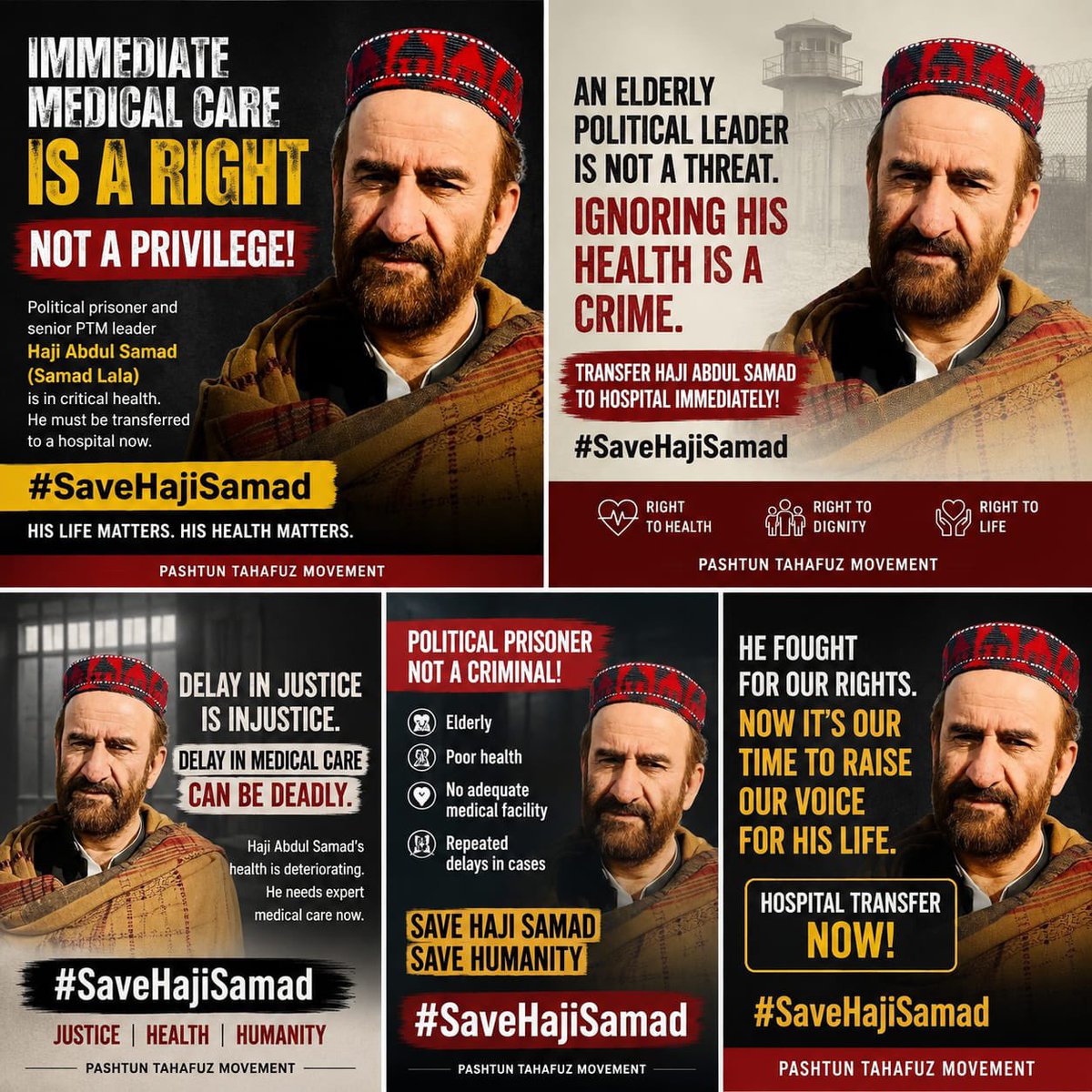 PTMUK_Official's tweet photo. #SaveHajiSamad

Access to healthcare is a basic human right and should never be compromised because someone is in detention. Reports regarding Haji Samad’s deteriorating health require urgent attention. Authorities should ensure he receives proper medical care without delay and address concerns surrounding his continued detention.

#SaveHajiSamad