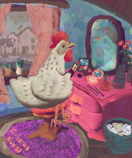 guilhernunes_'s tweet photo. The chicken cant seem to feel good about herself. https://t.co/CBr0EhvkPC