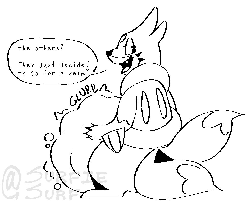 SurfieSurf's tweet photo. floatzel tummies..
#vore https://t.co/qjs89rOm4e