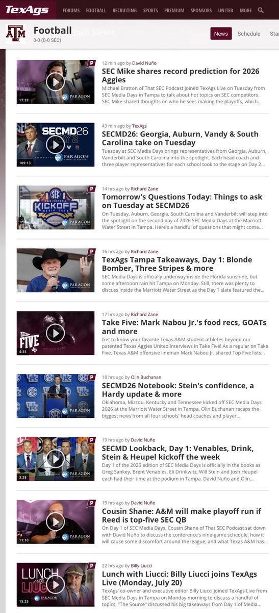 R_Brauninger's tweet photo. The content @TexAgs is putting out from SEC Media Days is on another level.

Huge credit to our team crushing it in Tampa 🫡 https://t.co/Fw3k9YMy2y