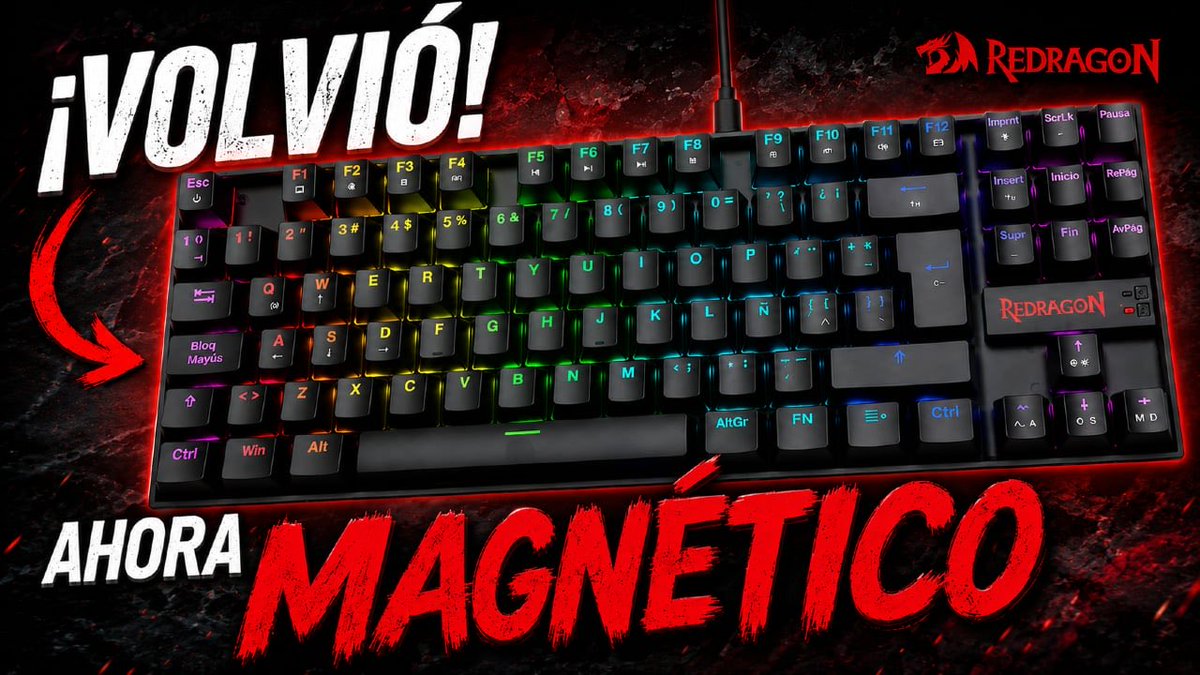 MaatiTB_'s tweet photo. Después de días probando el renovado y nuevo @redragonar Kumara Magnético, está disponible el review completo en mi canal.
¿Te quedarías con un teclado mecánico clásico o ya darías el salto a uno magnético?
👇🏼👇🏼👇🏼
https://t.co/Lem4RFxgS9
#redragon #teclado #tech #review #gamer https://t.co/SHeLvMwqxB