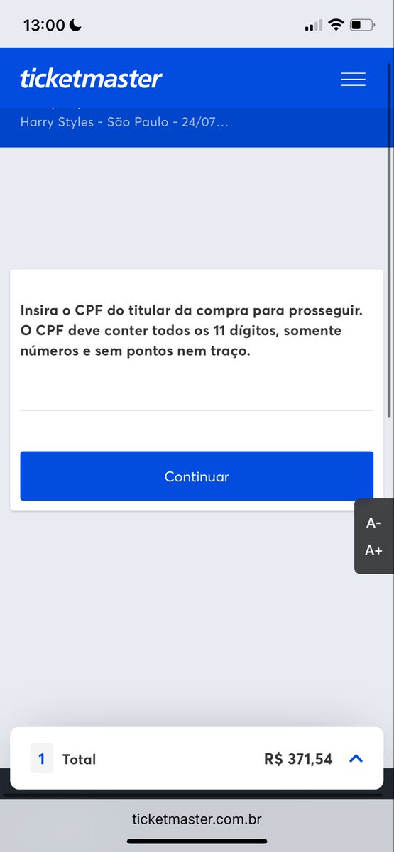 megspalestra's tweet photo. @harrysbrasil procuro alguém que não vá no show de sexta, e consiga me passar o cpf para eu comprar!!! 
Só consegue comprar quem já tinha cpf cadastro para dia 21, alguém consegue me ajudar??? https://t.co/d2HWZOgse9