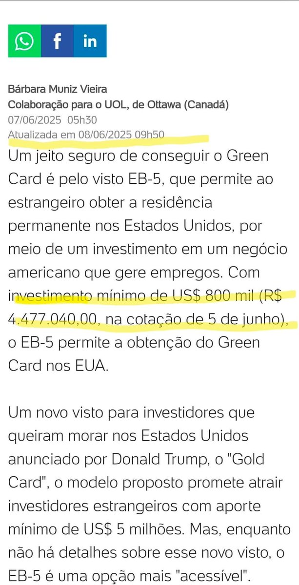 Veronica_Prof's tweet photo. @BolsonaroSP E seu Green Card? Esta estória está mal contata. Penso q o dinheiro de Vorcaro serviu p comprar o Card. Trump já havia dito o custo. Penso q falar q deu tem objetivo de esconder a corrupção do Dark Horse. Trump não faz nada de graça, aliás, não tem amigos. https://t.co/DmlWSiYyXk