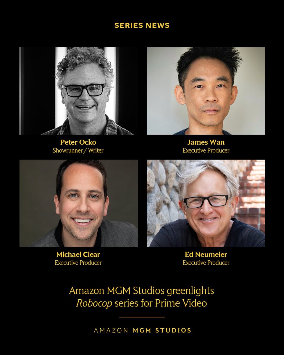 AmazonMGMStudio's tweet photo. Amazon MGM Studios Greenlights Robocop Series for Prime Video. https://t.co/oRawA59tJv