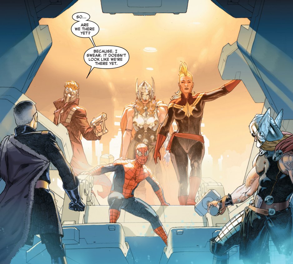 Mauri_hkd's tweet photo. E se a gente tiver essa Life Raft, eu me pergunto quais vão ser os personagens sobreviventes que vão escolher nessa adaptação pro cinema. Pq em tese são eles que vão carregar a história em Secret Wars. https://t.co/FAstPhKtwY