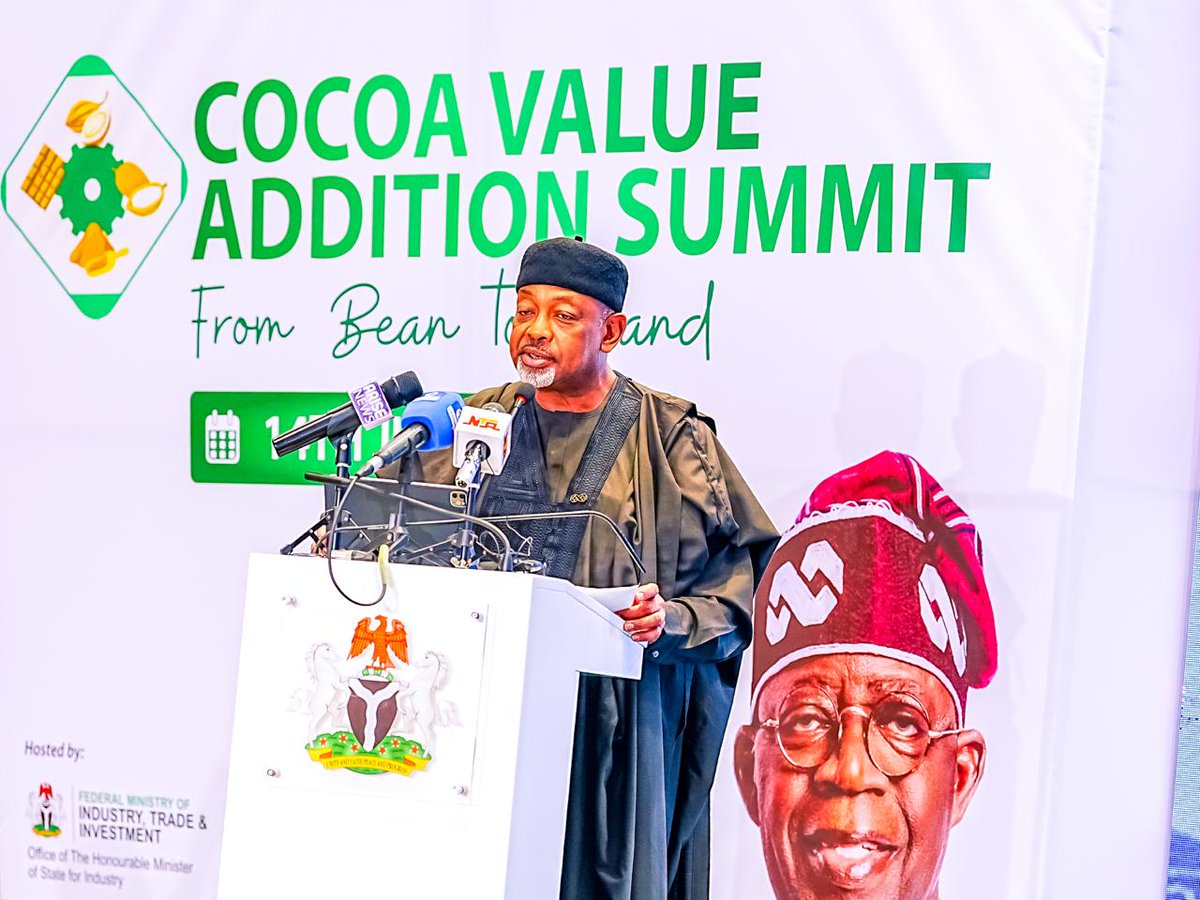 KemPatriot's tweet photo. 📌Abuja Declaration: A New Chapter for Nigeria's Cocoa Industry

The Abuja Declaration on Cocoa Value Addition, signed by Nigeria, Ghana, Côte d'Ivoire and Cameroon, marks a significant step toward ensuring that more of the wealth generated from cocoa remains in Africa. Instead of relying mainly on raw cocoa exports, the four countries aim to expand local processing, create jobs, attract investment and earn more from value-added products such as cocoa butter, powder and chocolate.

While reports initially suggested a ban on raw cocoa exports, the Federal Government has clarified that its focus is on encouraging local value addition and expanding processing capacity, rather than imposing an outright export ban.

If successfully implemented, the initiative could strengthen Nigeria's manufacturing sector, increase foreign exchange earnings, improve farmers' incomes and position the country as a regional hub for cocoa processing.

Opportunities for Nigerians

The cocoa value chain presents new opportunities for:

- Farmers through higher demand for quality cocoa beans.

- Entrepreneurs in chocolate production, cocoa beverages, cosmetics and other value-added products.

- Small businesses in packaging, logistics, warehousing and equipment services.

- Young professionals in food technology, engineering, quality control, marketing and exports.

- Investors seeking opportunities in cocoa processing, manufacturing and supporting industries.

The Abuja Declaration reflects Nigeria's broader ambition to move beyond exporting raw commodities and build an economy driven by industrialization and value addition. With the right policies, infrastructure and private-sector investment, the cocoa industry could become a major source of jobs, exports and sustainable economic growth for the country.

#KemKem