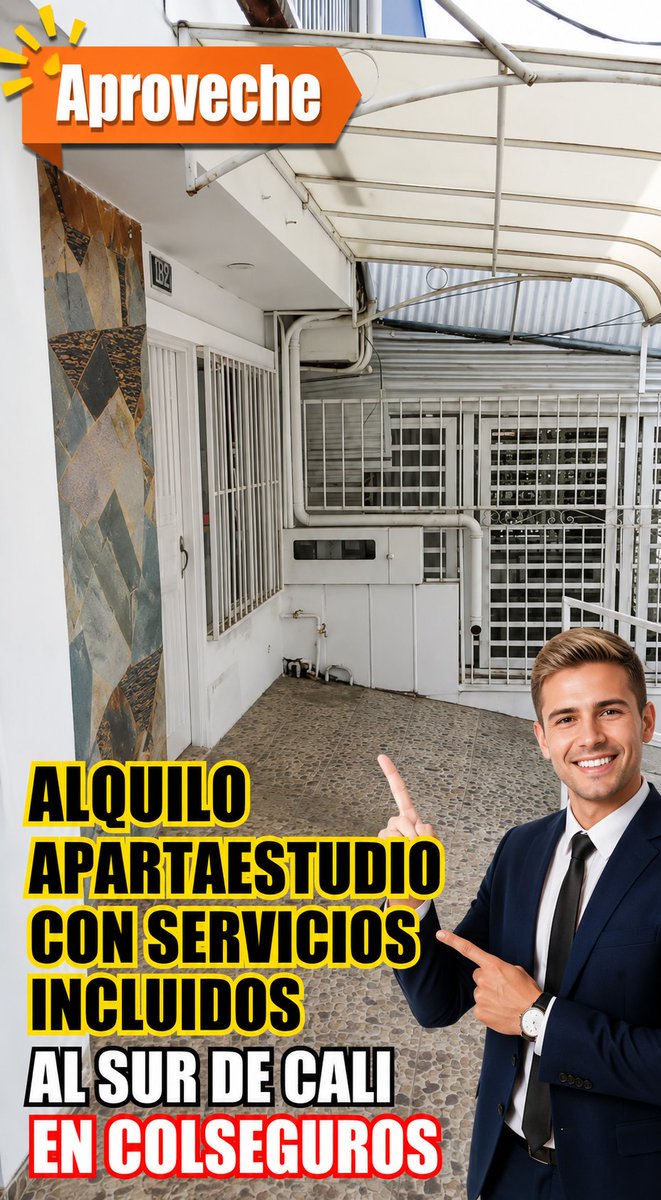 NaranjoDuque's tweet photo. Apartaestudio en Colseguros. Cód: 2457.
Alquila en piso 2 (ideal para persona sola): 1 alcoba con clóset, cocineta a gas, baño completo y zona de oficios.
Precio: $850.000 (¡Servicios incluidos!).
Incluye parqueadero cubierto para moto. 
602 8960448, 3016817022, 3241000095. https://t.co/ILCEswjtUJ