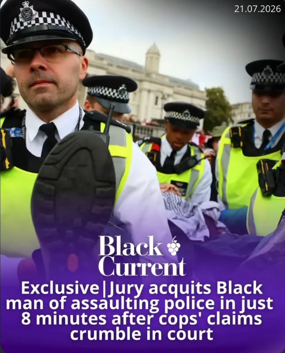 mikecmorgan's tweet photo. A Black man accused of assaulting 2 Met police officers has been unanimously acquitted after jurors took 8 minutes to reject the allegations against him. Award winning barrister @fufuisonme is not to be ramped with…

@UKBlackcurrent with the exclusive 👇🏾https://t.co/7lBhoWmbXh https://t.co/pHHFdQRtdK