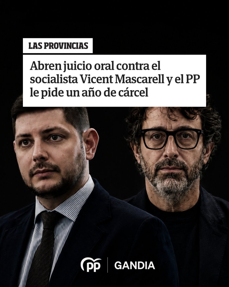 popularesgandia's tweet photo. Vicent Mascarell, otro socialista que se va al banquillo (y no el de fútbol precisamente) ⚖️🥀

¿A qué espera José Manuel Prieto para cesarlo?

👉🏻 Tenemos un alcalde que es rehén de sus jefes: el 'clan de Gandia' y la ministra a jornada mínima, Diana Morant. https://t.co/mXNdj462bG
