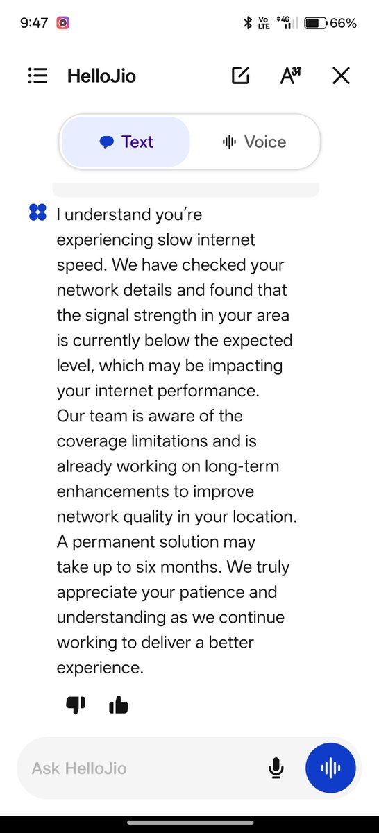lone__aneeq's tweet photo. Shitty response everytime. 

@JioCare fix this pathetic network of yours https://t.co/xeCgBGyyw0