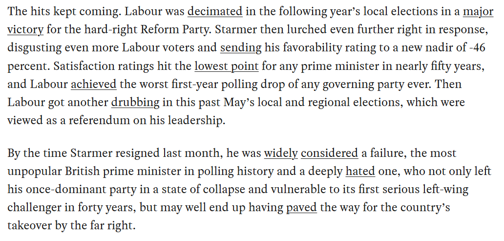BMarchetich's tweet photo. @jkirchick @TheAtlantic They tried this with Labour in the UK, and it simultaneously destroyed the party, made its leader a failure, and paved the way for the far right to take power. Just so everyone clicking on this understands what the grand plan is here. https://t.co/b0maWIf0dB