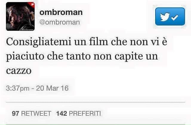 matteo_pel's tweet photo. @doctorcinema87 Io quando leggo critiche penso sempre a questo post. https://t.co/W877a9BSFn