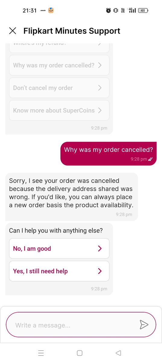 Raziv40's tweet photo. I have just seen a new fraud from @Flipkartminutes delivery boy. He is asking more money to deliver the items. If you refused to deliver the items they'll cancel the order without any specific reason... Thank you @Flipkart @flipkartsupport for your this support https://t.co/Xvo9pIOBp0