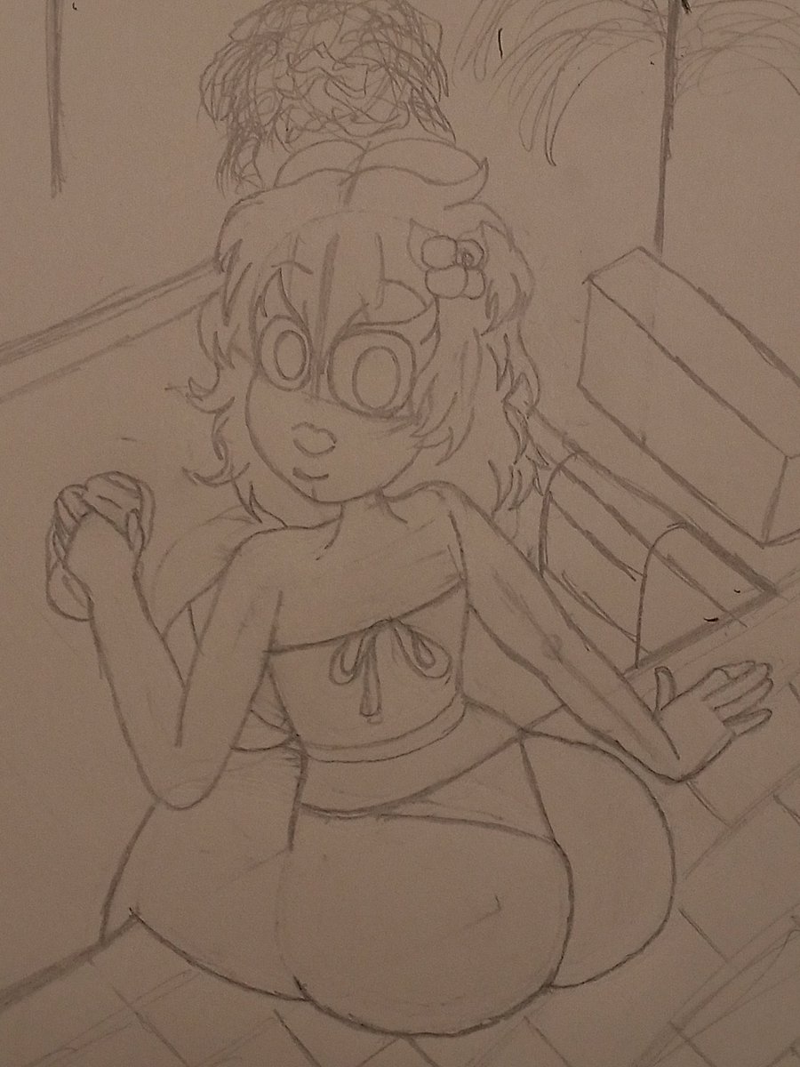 DemomEddy008's tweet photo. Lube Bikini And perspective sketch☀️👙🌊✨
#OC #Sketch #Ocbikini #sunnybackground https://t.co/7WvcC4oOWb