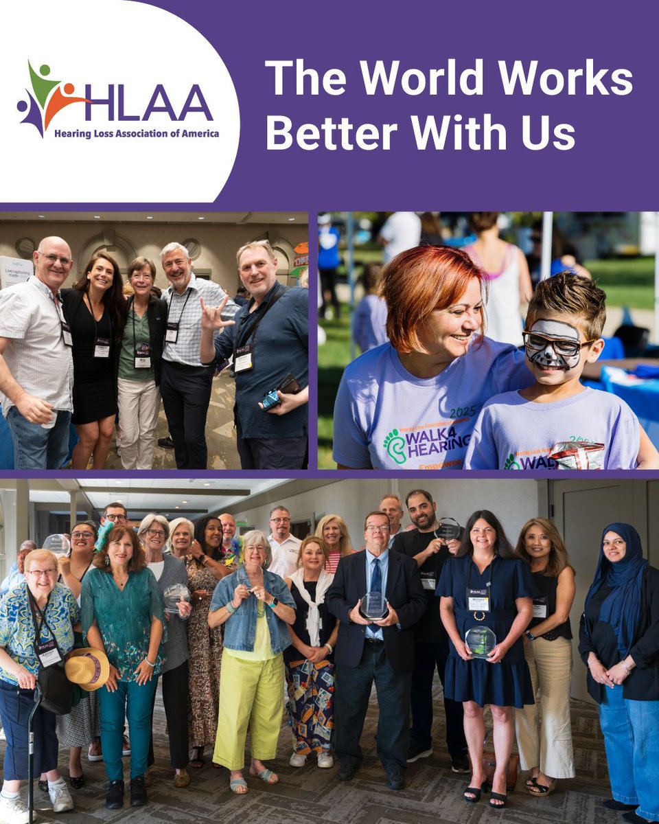 HLAA's tweet photo. This Disability Pride Month, HLAA celebrates the identity, achievements and advocacy of people with disabilities. "The World Works Better With Us," reminds us that accessibility and inclusion strengthen communities for all. 🤝

#DisabilityPrideMonth #Accessibility #HearingLoss https://t.co/F1OToXTeHF