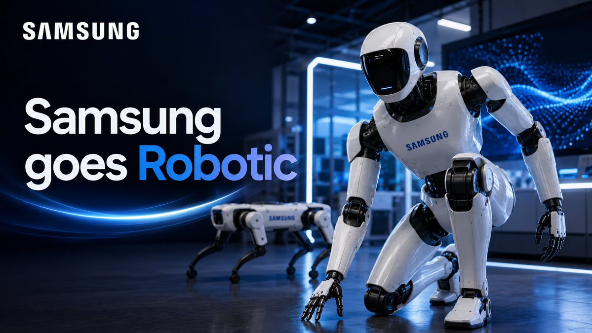 SaudiAndroid's tweet photo. أعلنت سامسونج تأسيس قسم للروبوتات RX (Robotics eXperience) Division تحت قيادة TM Roh.
بدأت الشركة خطة لبناء مراكز بحث في امريكا والصين و اليابان وتوظيف افضل الخبراء، والهدف صناعة روبوتات شبيهة بالبشر عالية الذكاء و المرونة للأعمال والمصانع ثم تتاح للمنازل والافراد🤖
#Samsung https://t.co/fM0RvgN7kk