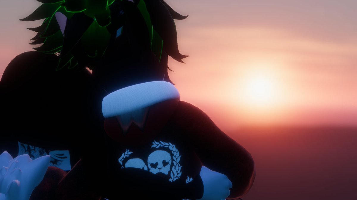 AsherVR_AD's tweet photo. Chillin out with @ProfessaADHD on this hill top watching the sunset :3 https://t.co/BdsZFPMfkY
