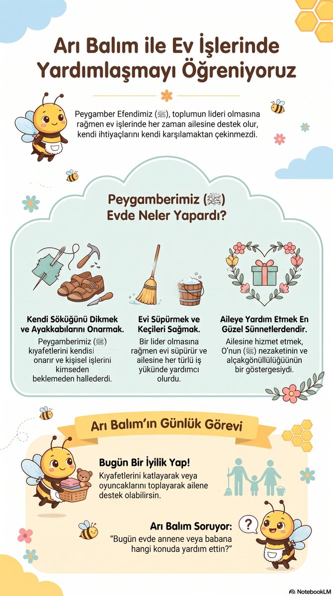 btlmys's tweet photo. Minik kalplere Peygamber Efendimiz'in (sav) sevgisini aşılamak için hazırladığım görselleri toplu olarak paylaşiyorum. Amatör bir çalısmadır. 🍯🐝 Sevimli Arı Balım’ın rehberlik ettiği, tamamen pastel tonlarda ve pedagojik kurallara uygun tasarlanmış "Peygamberimizin (ﷺ) Güzel Ahlakı" serisini istifadenize sunuyorum. 🌿👇