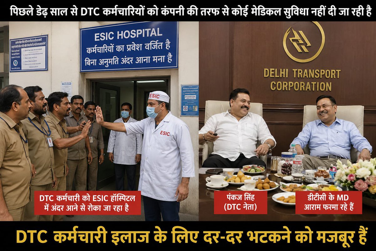 dtc_union's tweet photo. DTC कॉन्ट्रैक्ट कर्मचारियों का BASIC DA GRADE PAY BJP दिल्ली सरकार तुरंत लागू करें, इतनी महंगाई में कब से कर्मचारी BJP से उम्मीद लगा कर बैठे है BJP पर हमें पूरा विश्वास है

#BASIC_DA_GRADE_Pay_तुरंत_लागू_करो_DTC_BJP_Delhi

@CMODelhi @AbhishekVermaX @dtchq_delhi @drpankajbjp @esichq