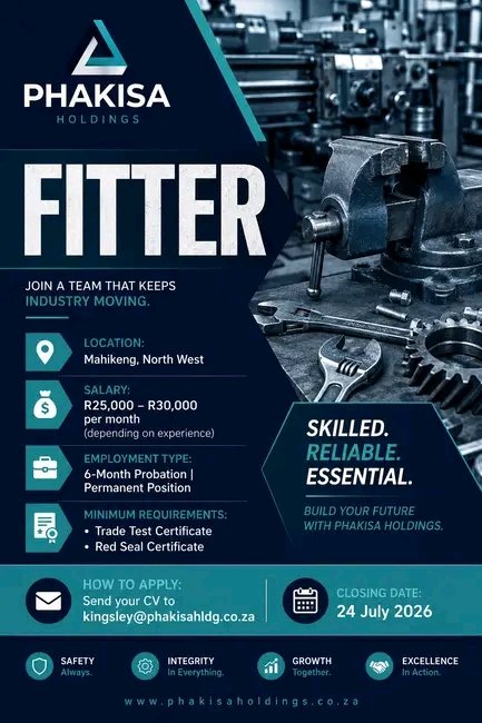 NthabelengDlam3's tweet photo. #NowHiring #FarmSupervisor #Fitter #Electricians #ElectricalSupervisor #Mahikeng #Mareetsane #NorthWest #ApplyNow https://t.co/uGjvCbm0Vp