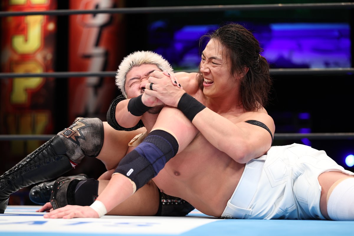 ddtpro's tweet photo. 📝7月21日新日本 #G1CLIMAX36 仙台サンプラザホール大会結果

KONOSUKE TAKESHITA、Yuto-Iceとの公式戦第3戦は場外戦から始まるバチバチの大乱戦に！　最後は“奥の手”カバージョ2020でレフェリーストップ勝利！

🔽NJPW WORLDで見逃し配信中！
https://t.co/DSqHpG8etF
#njpw #ddtpro https://t.co/xu0XN8eU0u