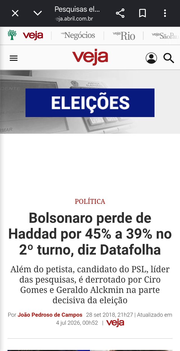 Fernandes40123's tweet photo. @CNNBrasil Muita verdades, igual essas pesquisas de 2018!👇👇👇😂 https://t.co/mI2M7gvmES