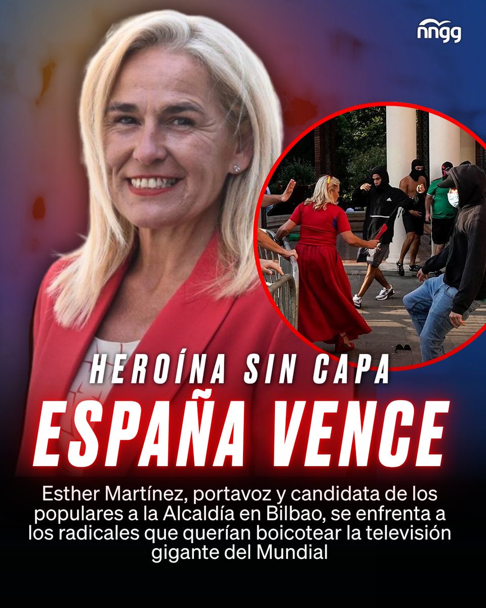 NNGG_Es's tweet photo. 🔥HEROÍNA SIN CAPA.

Ejemplo para todos. España se defiende con uñas y dientes.

Los violentos separatistas nos tendrán en frente todas y cada una de las veces. ⚔️ https://t.co/0VbTlrWdfT