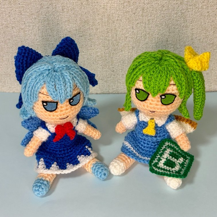 ankou_senpai's tweet photo. チルノ完成だぜ！

#あみぐるみ
#東方Project https://t.co/qpw4z4ZcHq