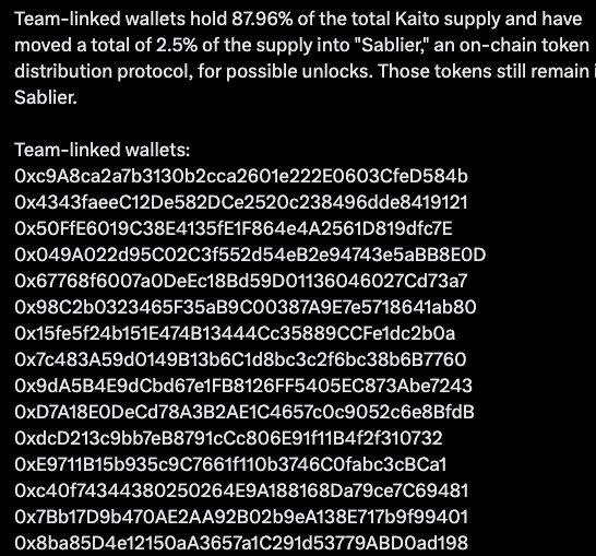 Cryptocium_id's tweet photo. Ngeri juga ya kalo gak teliti, banyak informasi token unlocks ternyata fake. 

Contoh nya $KAITO yang harusnya mulai unlock bulan februari lalu, ternyata sampe sekarang belum dimulai. 

90% token $KAITO sekarang dimiliki insider according to @mlmabc https://t.co/sPwQmxr6rl