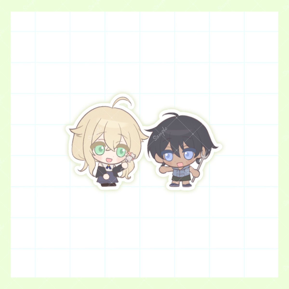 sirasaki_yu's tweet photo. 音色さんに海枯れ自陣のイラストを依頼させていただきました！
ちまちまころころでとってもかわいい☺️環の髪型もアレンジしていただいたし、シチュエーションもとってもｶﾜｲｲｶﾜｲｲですね…

素敵なイラストを描いていただきありがとうございました！ #PR #つなぐ

▼リンクはリプライへ▼ https://t.co/DKVjTdVnDa
