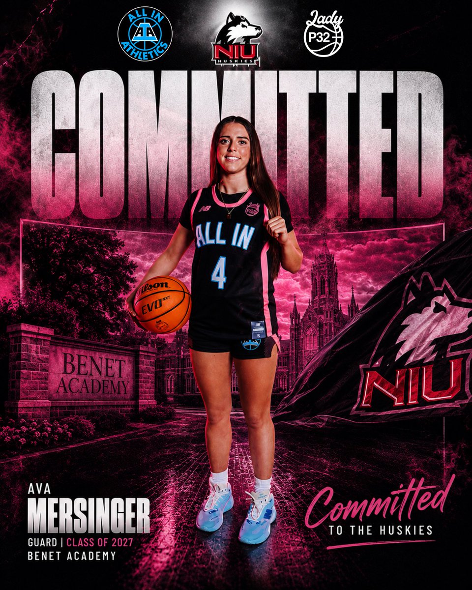 AIAelitegirls's tweet photo. 🔥COMMITTED🔥

Congrats to ALL IN 2027 Ava Mersinger (Benet Academy/17U P32) on her recent commitment to Northern Illinois. @AvaMers2027 is one of the best point guards out there. Her work ethic is unmatched and is a true leader. So proud of you Ava
#ALLINfamily @aiathletics https://t.co/sPAZjr4a3a