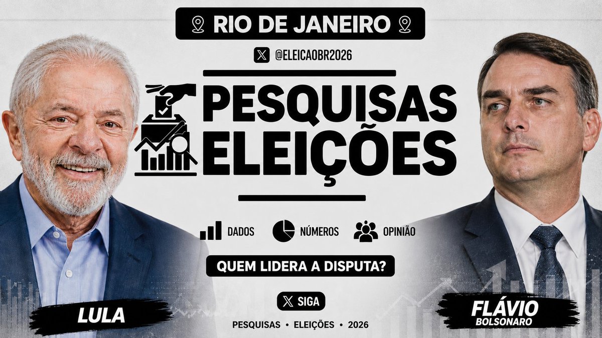 EleicaoBr2026's tweet photo. 📊 Pesquisa GERP para PRESIDENTE no Rio de Janeiro
🗓️13 a 15 de julho 

✅2° TURNO 
🟢 Flávio Bolsonaro (PL): 45%
🔴 Lula (PT): 44%
🔳 Nenhum: 7%
⬛ Não sabe / Não respondeu: 4% https://t.co/uaQHeHqRUD
