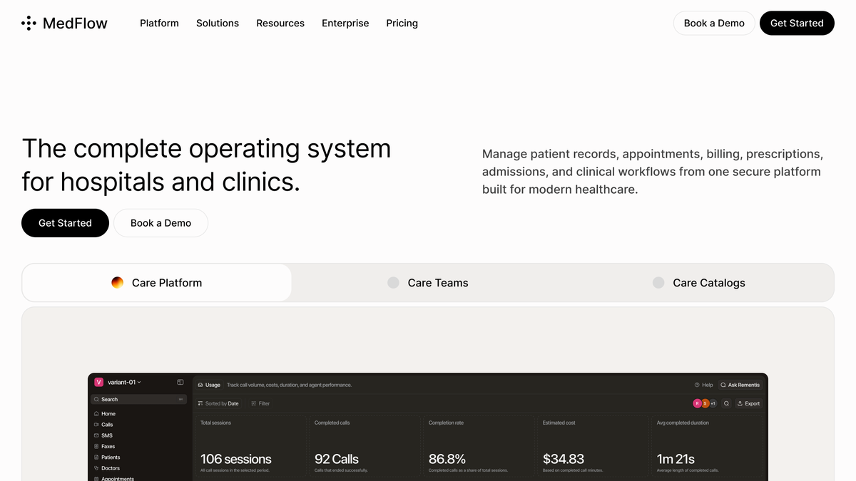 saisatvik_'s tweet photo. 🚧 WIP
Working on a medical SaaS website. https://t.co/Q1GB5PUKpM