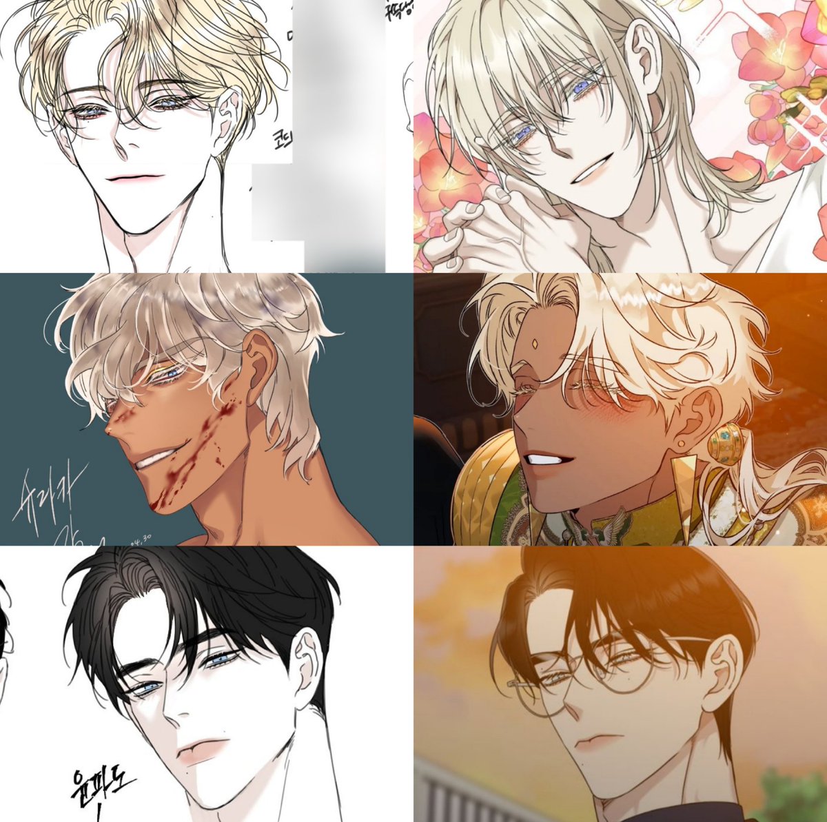 yaoiilogist's tweet photo. prototype vs final designs of bwat's semes https://t.co/ftAKJeXVIr