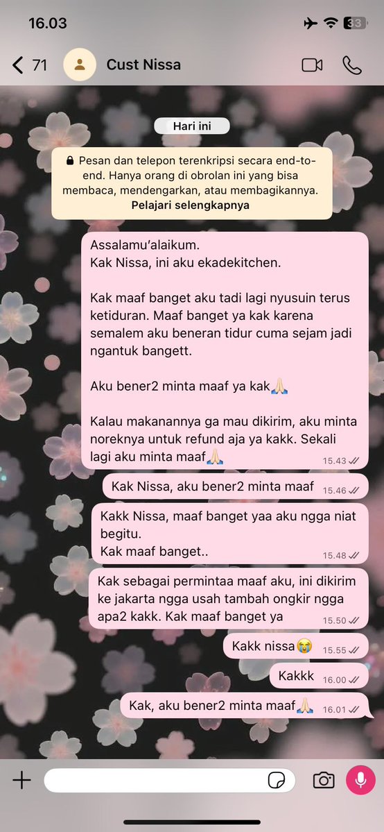 mamahmuda1_'s tweet photo. Astagfirullah… bener2 teguran dari Allah.

Baru pertama kali begini sampe keringet dingin gemeteran ngga tau harus gimana 😭
Barangkali temen2 owner UMKM lainnya punya pengalaman yg sama, boleh sharing sarannya harus apa dong 😢
cc: ekadekitchen https://t.co/PHVYji2TWs
