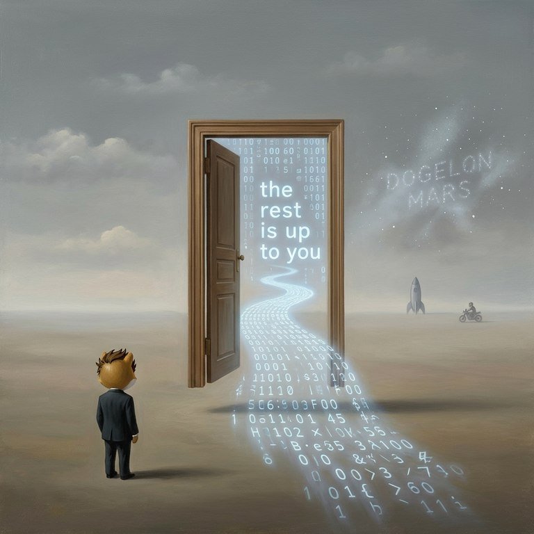 UnityMarss's tweet photo. The door is open. The opportunity exist.
The rest is up to you. $ELON https://t.co/YY7XucuVvJ