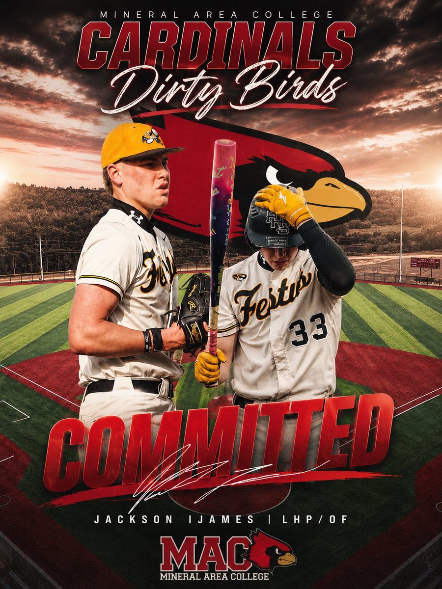 stlrecruits's tweet photo. Congratulations to @JacksonIjames on his commitment to continue his baseball career and education at @CardinalsMAC #recruitsbaseball https://t.co/xwfYVV648K