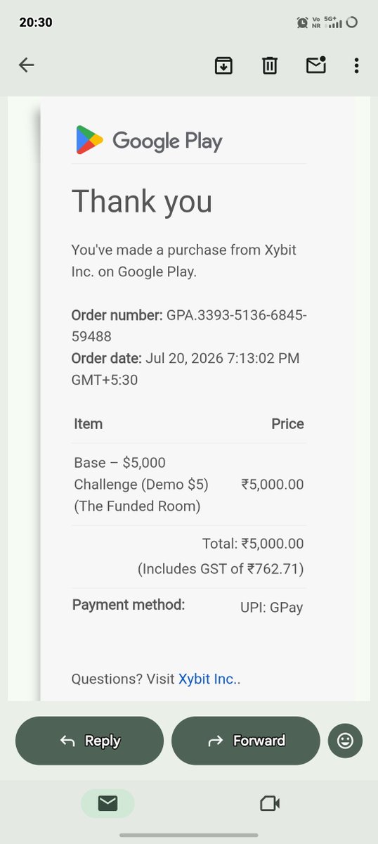 Sumityadavtp3z's tweet photo. @thefundedroom Please provide account pement done 👍🏿👍🏿 https://t.co/NVe3nYNAhX