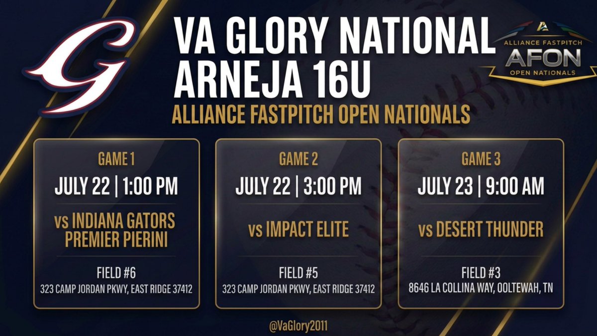 Jalayla2029's tweet photo. This is it! So hyped to be at the Alliance Fastpitch Open National with my team for our last tournament together. Let's go finish this season strong!

@Coach_AT @FranEnea10 @_TimWalton @svanbrak @CoachBallMalone @noahbsanders @LindsayFico @DevynFlaherty @Coach_Alameda @TCam_FSUSB @FSU_CoachWilson @MikeMeyersFIU @bbeall0628 @AllyneClark @vaglory2011 @VGloryNationalP @SuzyWillemssen @ConnectSports_