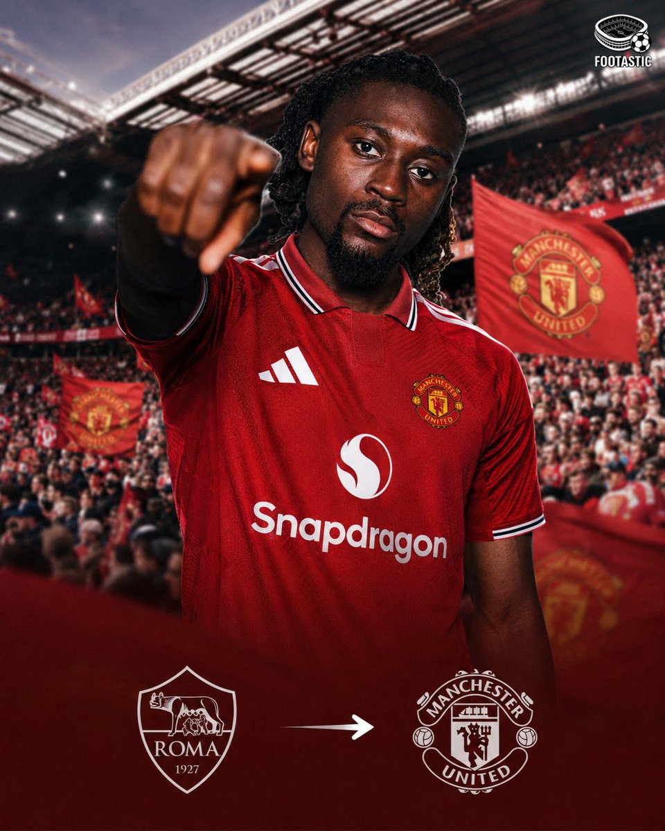 Footastic_Foot's tweet photo. 🚨 MANCHESTER UNITED IN POLE POSITION FOR MANU KONÉ! ✅️

🔴 Manchester United has made AS Roma's Manu Koné their absolute priority to rebuild their midfield following their failed pursuit of Aurélien Tchouaméni.

 The 25-year-old French World Cup star has already given his full green light for the move, with Roma demanding a fee between €50M and €60M to let him go. Manager Michael Carrick sees him as the ideal physical profile to replace Casemiro alongside new signings Youri Tielemans and Andrey Santos, though Arsenal and Liverpool remain highly attentive to the situation.

Will the Red Devils finalize this major signing before their Premier League rivals hijack the deal?

#TransferNews #Football #FollowUs