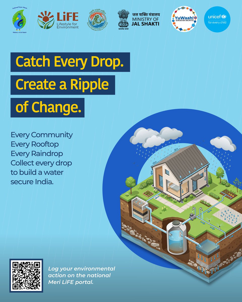 moefcc's tweet photo. Big savings often begin with small efforts. 

This monsoon pledge to save every drop of rainwater for future generations.

Catch The Rain – Where it Falls, When it Falls.

#CatchTheRain #MissionLiFE https://t.co/xT2Z3xotwU