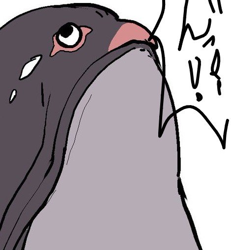 息苦しいのを我慢する鳥